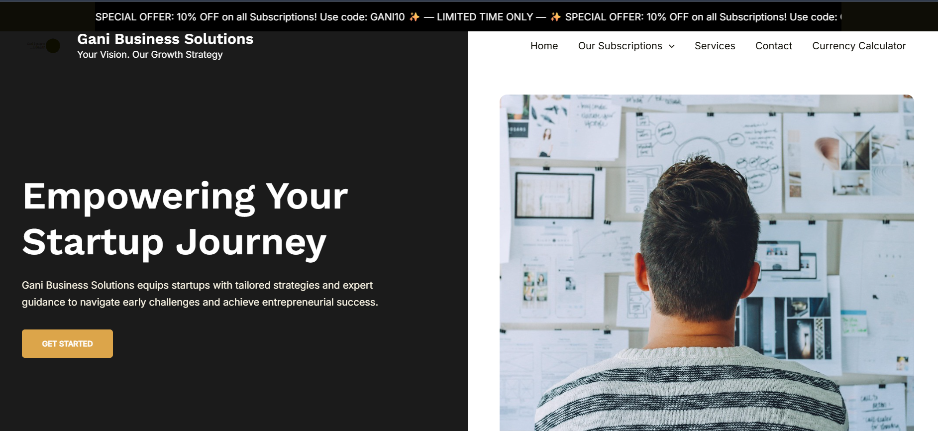 Gani Business Solutions Website